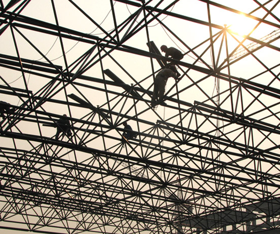 崇明厂房网架安装